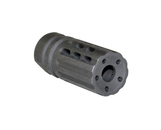 Steel muzzle brake 1/2″x28 .223/5.56 NATO, Gunmetal Grey