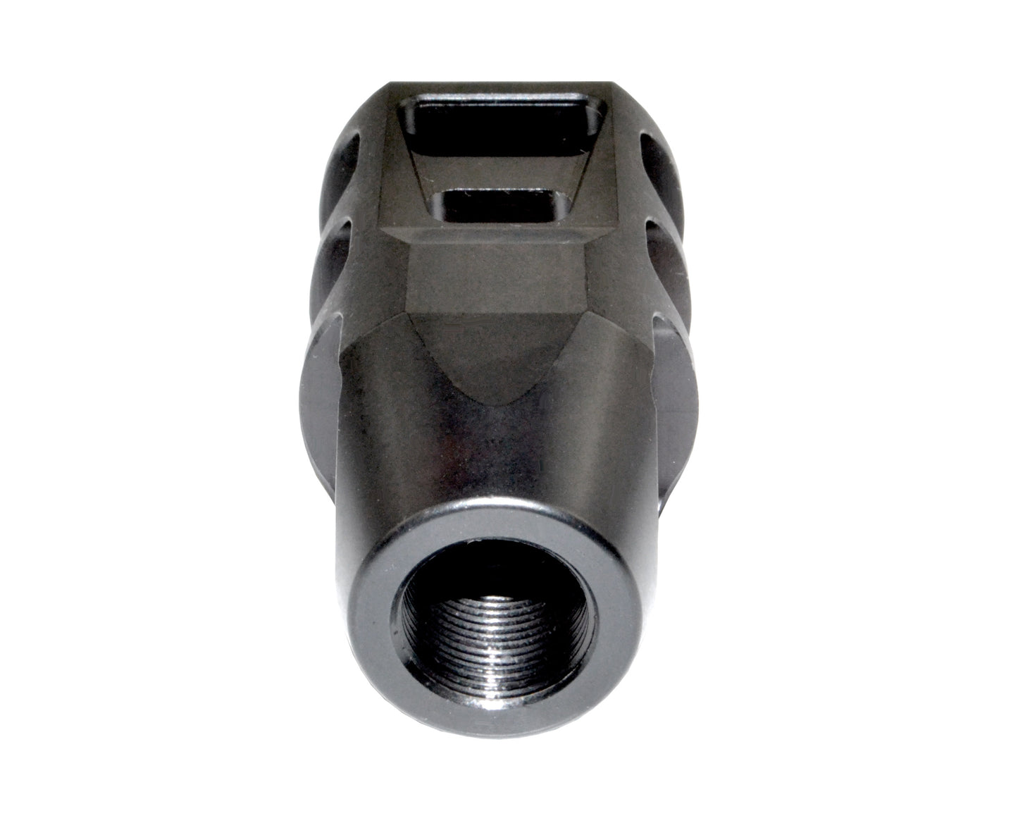 CNC Tanker Steel muzzle brake 5/8″x24 .308/7.62 NATO, Black