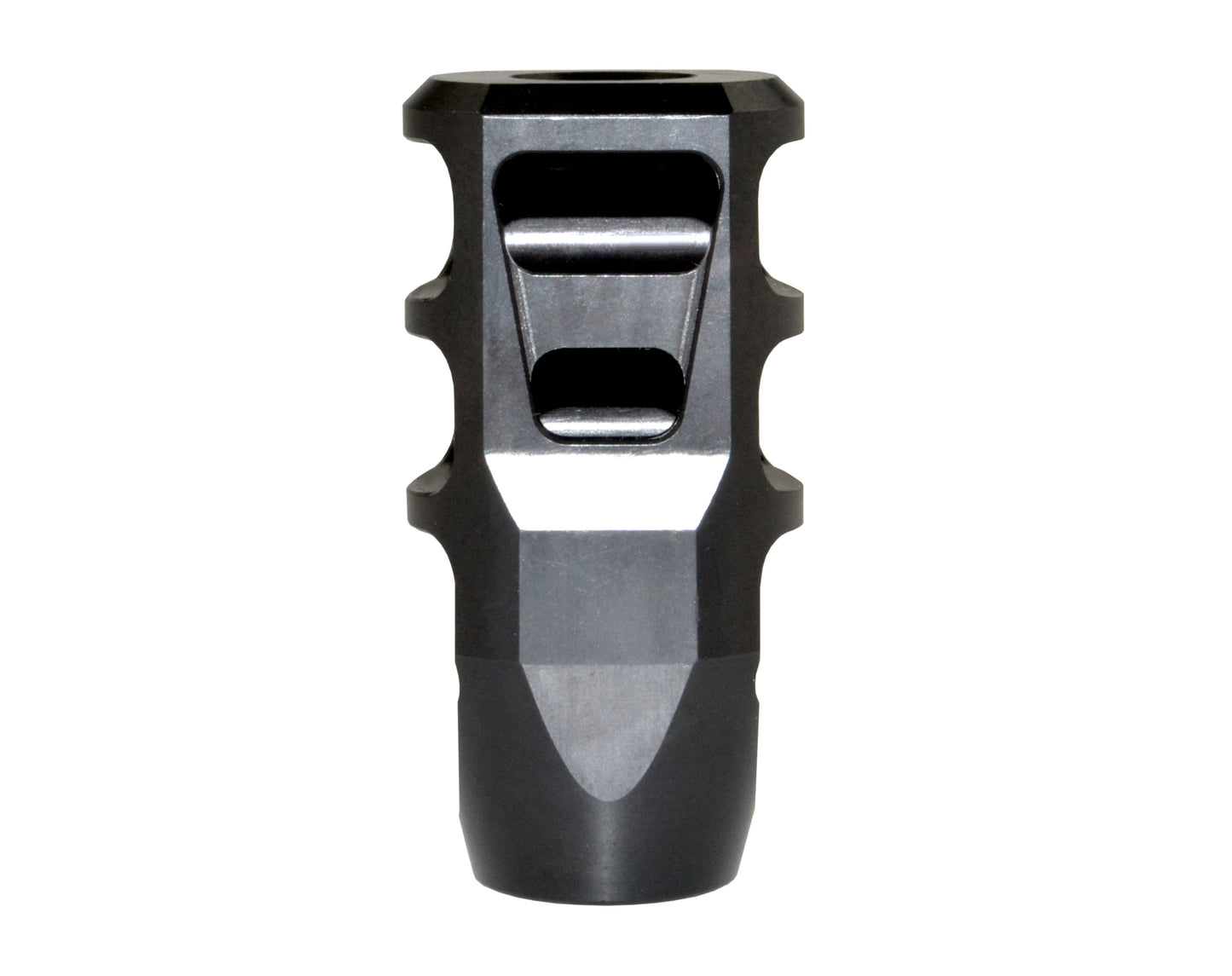 CNC Tanker Steel muzzle brake 5/8″x24 .308/7.62 NATO, Black