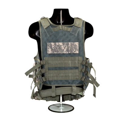 Badass Tactical Multi Function Vest, Dark Green Camoflauge