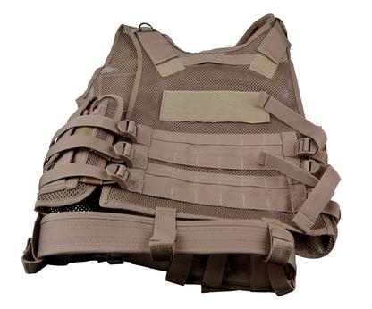 Badass Tactical Multi Function Vest, Tan/Brown