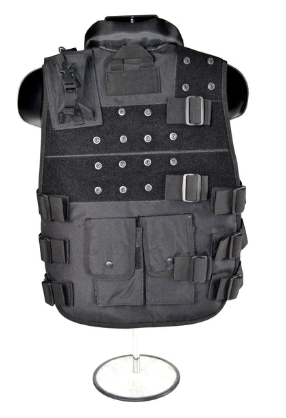 Badass Tactical Multi Function Vest for Cold Weather, Black