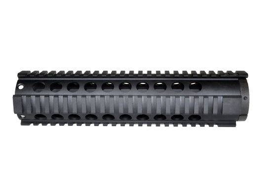 10" Mid Length Free Float Quad Rail Handguard for .223 and 5.56, with option end cap