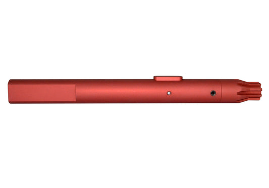 AR-10 LR 308 Reaction Bar and Barrel Vise Block Rod Tool with torque block, Flat Red