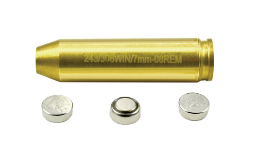 .243/308 Winchester, 7mm-08 Remington Red Laser Boresight for Zeroing Scopes / Optics