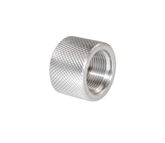 AR-10 .308 Barrel Thread Protector Nut for 5/8"x24 Muzzle Threading and 0.915" diam, Stainless Steel