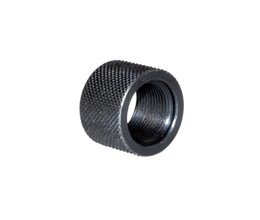 AR-10 .308 Barrel Thread Protector Nut for 5/8"x24 Muzzle Threading and 0.915" diam, Black