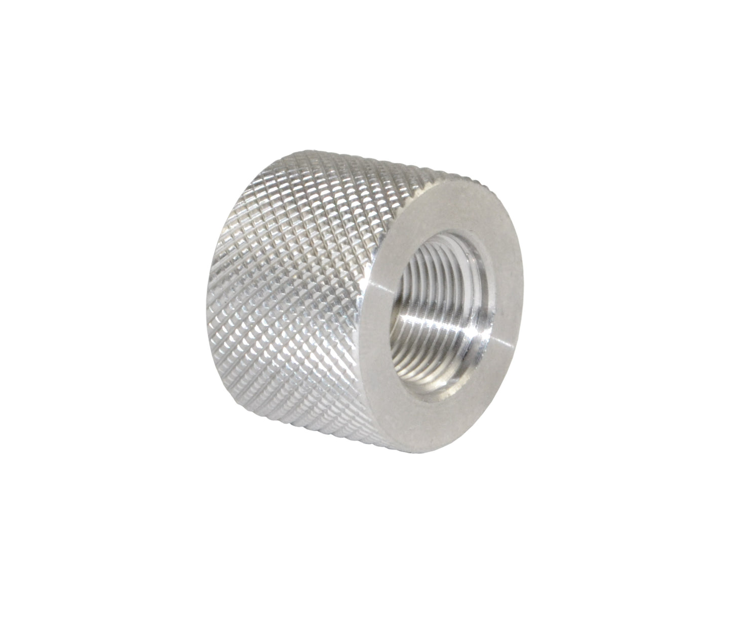 AR-15 Bull Barrel Thread Protector Nut for 1/2"x28 Muzzle Threading, Stainless Steel
