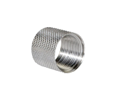 AR-10 .308 Barrel Thread Protector Nut for 5/8"x24 Muzzle Threading and 0.712" diam, Stainless Steel