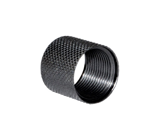 AR-10 .308 Barrel Thread Protector Nut for 5/8"x24 Muzzle Threading and 0.712" diam, Black