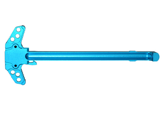 Presma® Patented Ambidextrous AR-15 and AR-9 Charging Handle, Light Blue Anodized