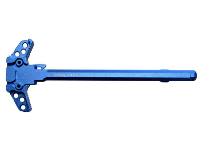 Presma® Patented Ambidextrous AR-15 and AR-9 Charging Handle, Dark Blue Anodized