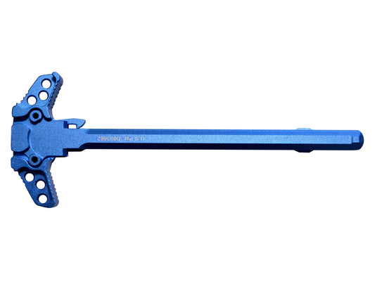 Presma® Patented Ambidextrous AR-15 and AR-9 Charging Handle, Dark Blue Anodized