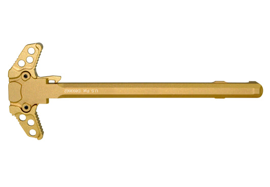 Presma® Patented Ambidextrous AR-15 and AR-9 Charging Handle, Gold Anodized