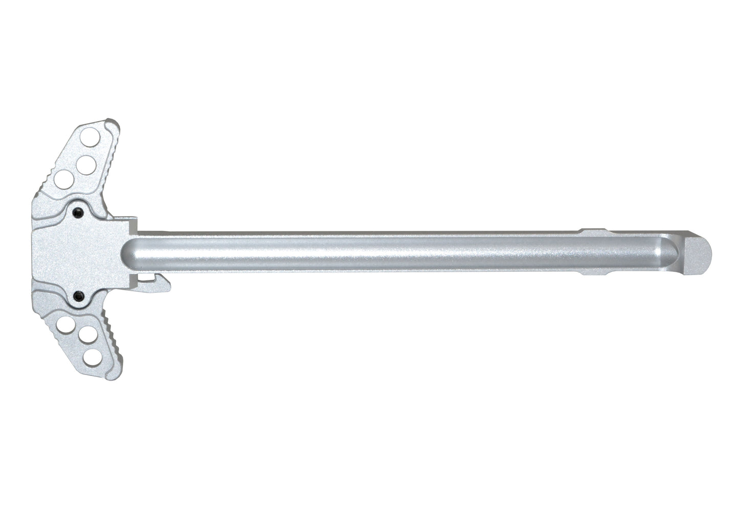 Presma® Patented Ambidextrous AR-15 and AR-9 Charging Handle, Silver Anodized