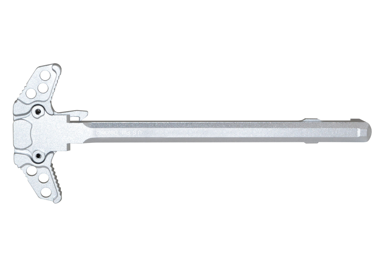 Presma® Patented Ambidextrous AR-15 and AR-9 Charging Handle, Silver Anodized