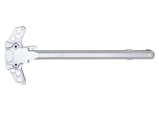 Presma® Patented Ambidextrous AR-15 and AR-9 Charging Handle, Silver Anodized