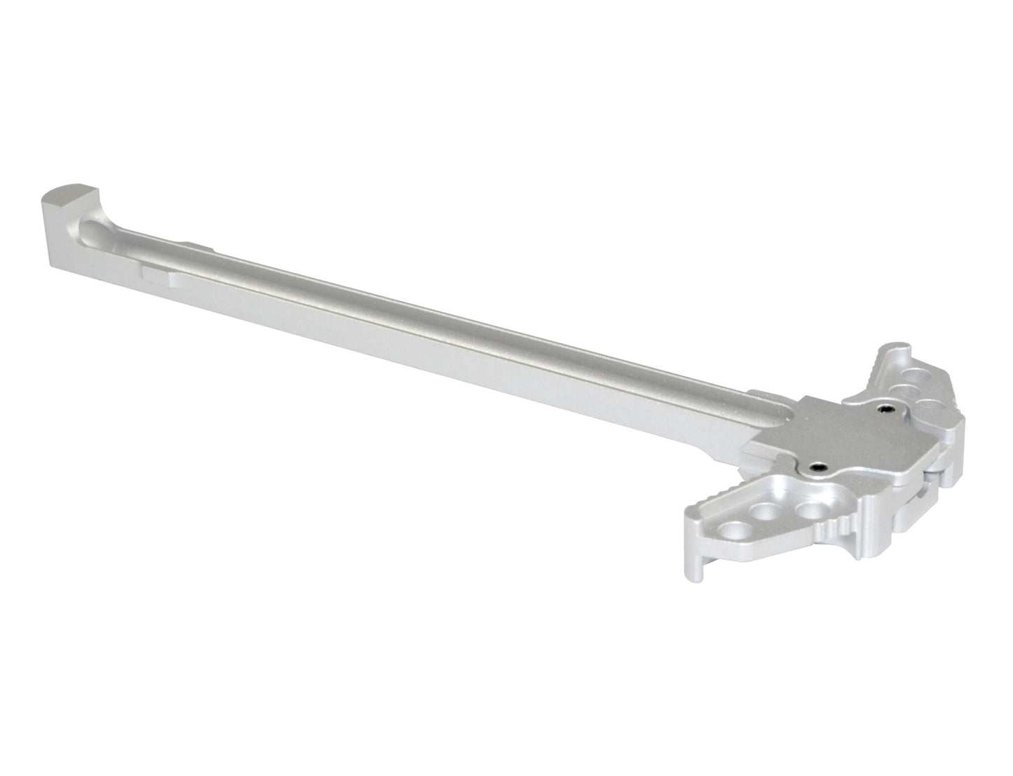 Presma® Patented Ambidextrous AR-15 and AR-9 Charging Handle, Silver Anodized
