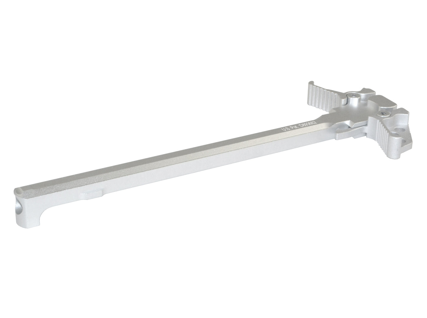 Presma® Patented Ambidextrous AR-15 and AR-9 Charging Handle, Silver Anodized