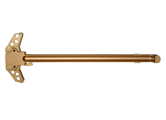 Presma® Patented Ambidextrous AR-10 LR .308 Charging Handle, Gold Anodized