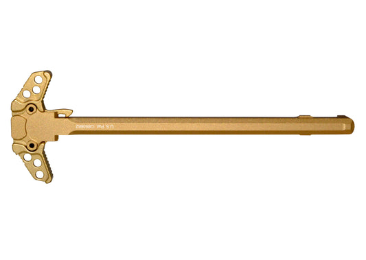 Presma® Patented Ambidextrous AR-10 LR .308 Charging Handle, Gold Anodized