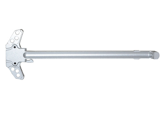 Presma® Patented Ambidextrous AR-10 LR .308 Charging Handle, Silver Anodized