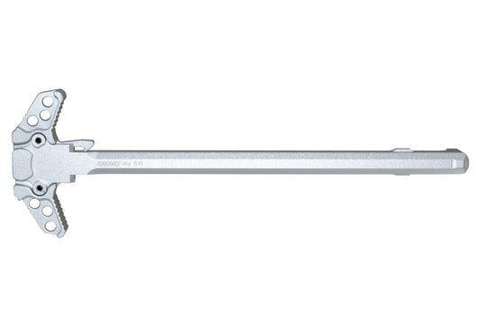 Presma® Patented Ambidextrous AR-10 LR .308 Charging Handle, Silver Anodized