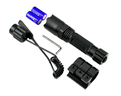 Sniper Grunt® Tactical Flashlight with Picatinny Rail Mount