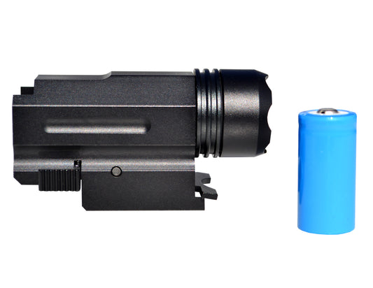 Kexuan Compact Tactical Flashlight with Picatinny Rail Mount