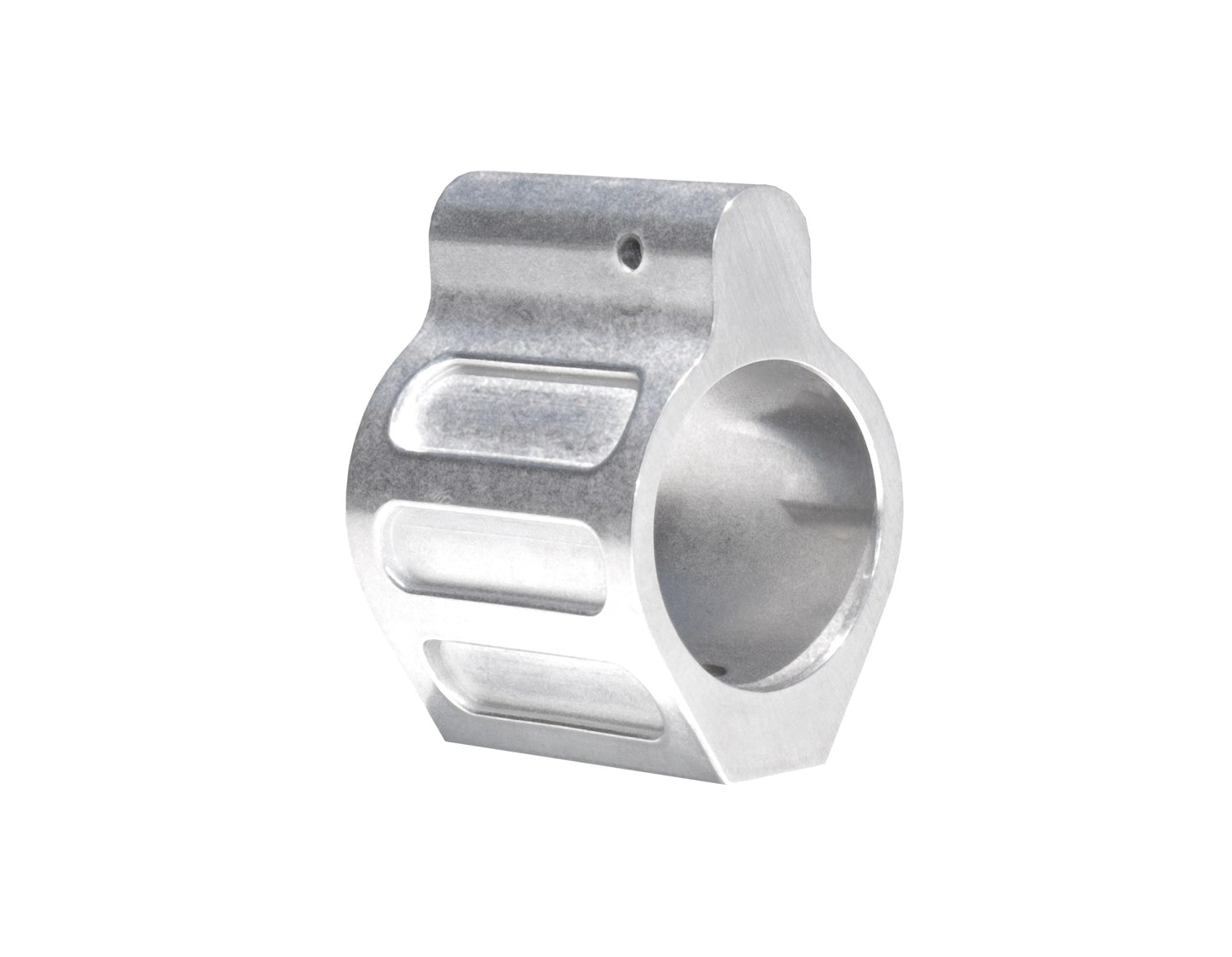 Low Profile Micro Gas Block with Pin for 0.750" Diameter Barrels, Stainless Steel
