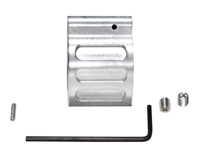 Low Profile Micro Gas Block with Pin for 0.750" Diameter Barrels, Stainless Steel