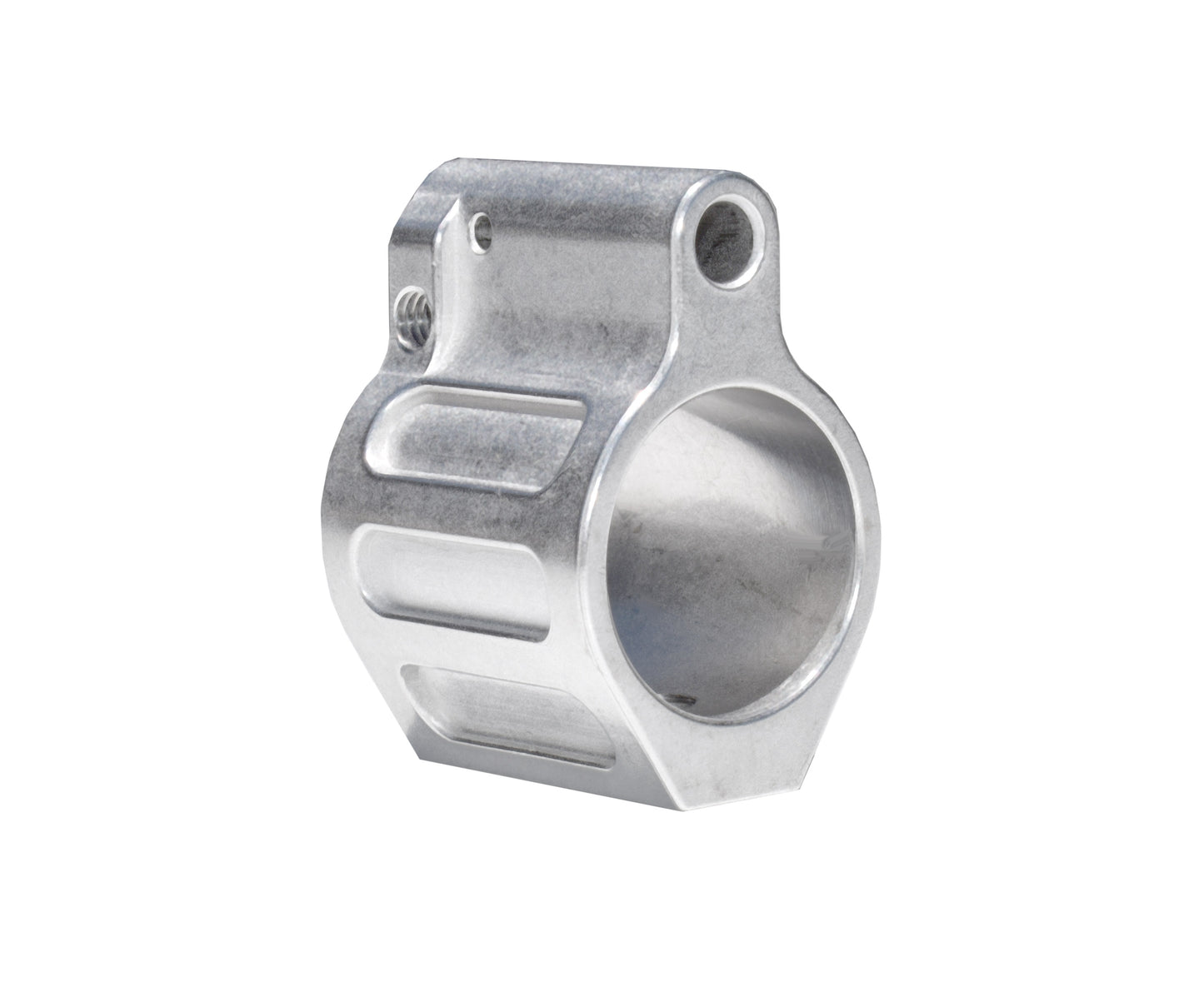Low Profile Adjustable Micro Gas Block with Pin for 0.750" Diameter Barrel (for .223 and 5.56 AR-15), Stainless Steel