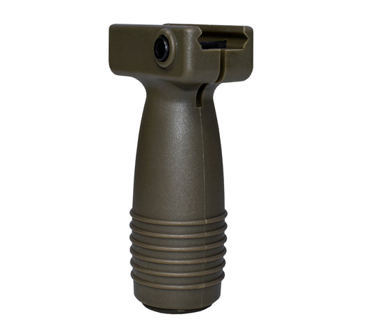 Polymer Fixed Vertical Foregrip Grip, Dark Green