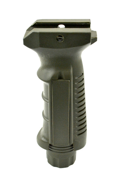 Ergonomic Fixed Vertical Foregrip Grip, Green