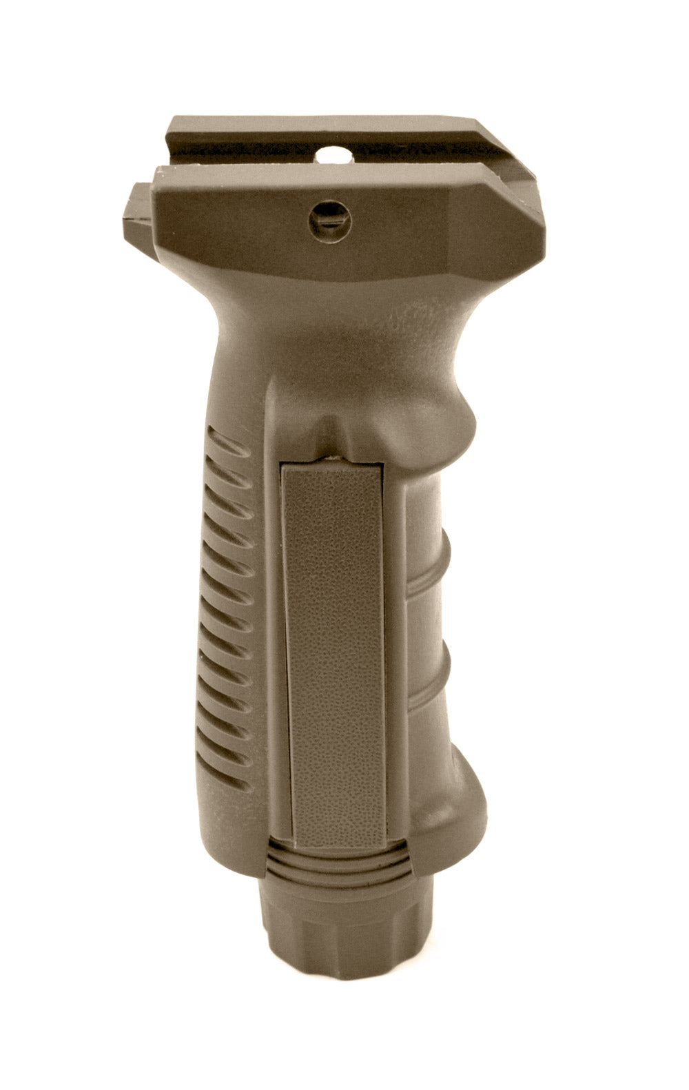 Ergonomic Fixed Vertical Foregrip Grip, Tan