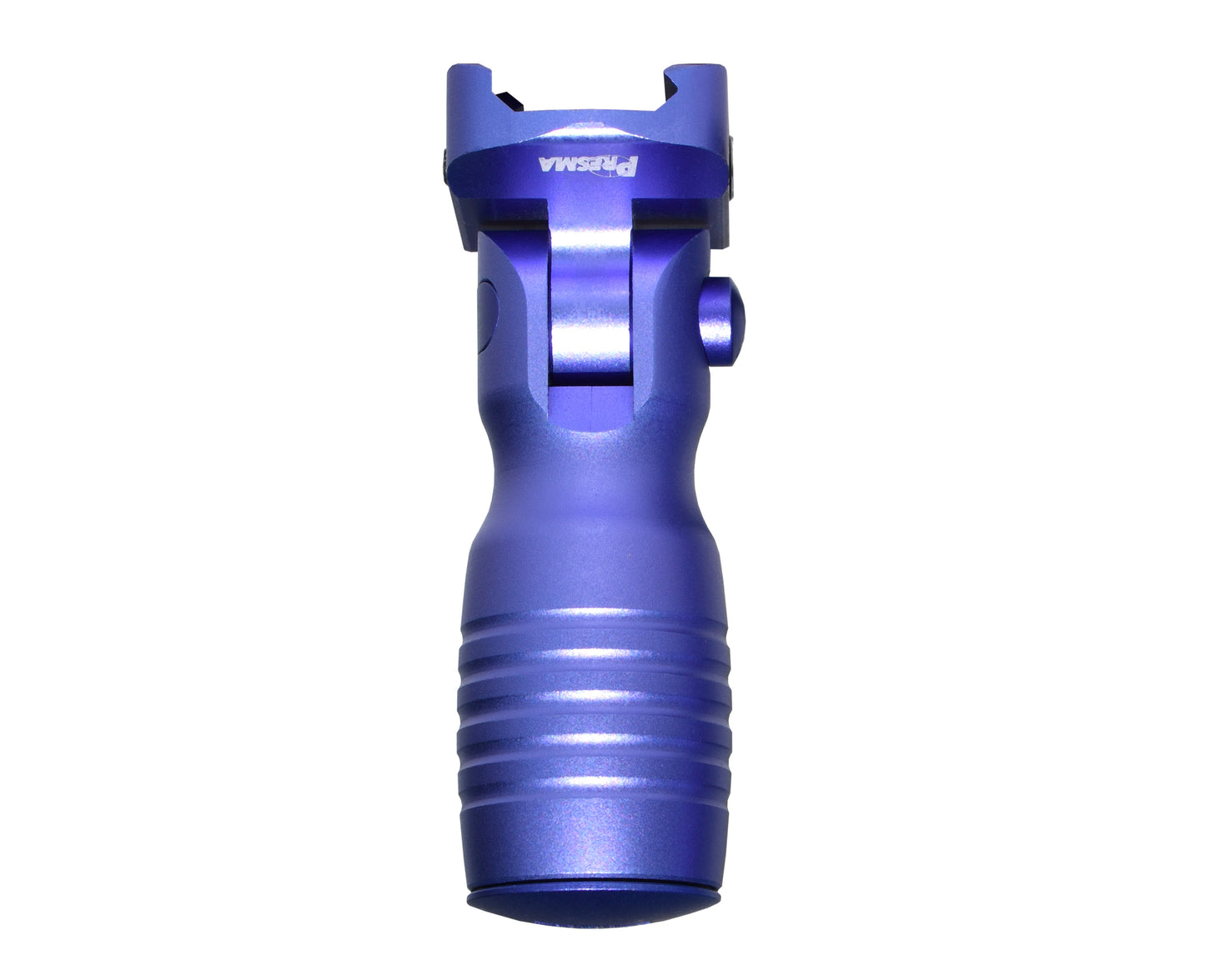 Aluminum 5 Position Folding Shorty Fore Grip, with Storage Compartment, Purple.  For Picatinny Rails