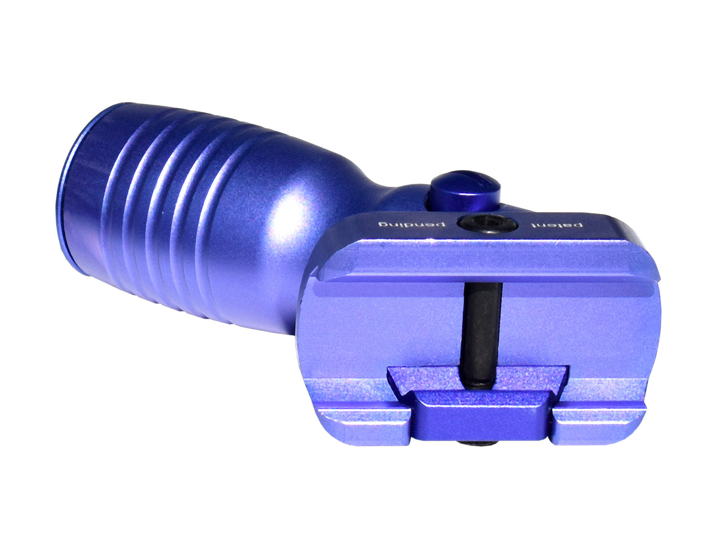 Aluminum 5 Position Folding Shorty Fore Grip, with Storage Compartment, Purple.  For Picatinny Rails