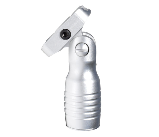 Aluminum 5 Position Folding Shorty Fore Grip, with Storage Compartment, Silver.  For Picatinny Rails