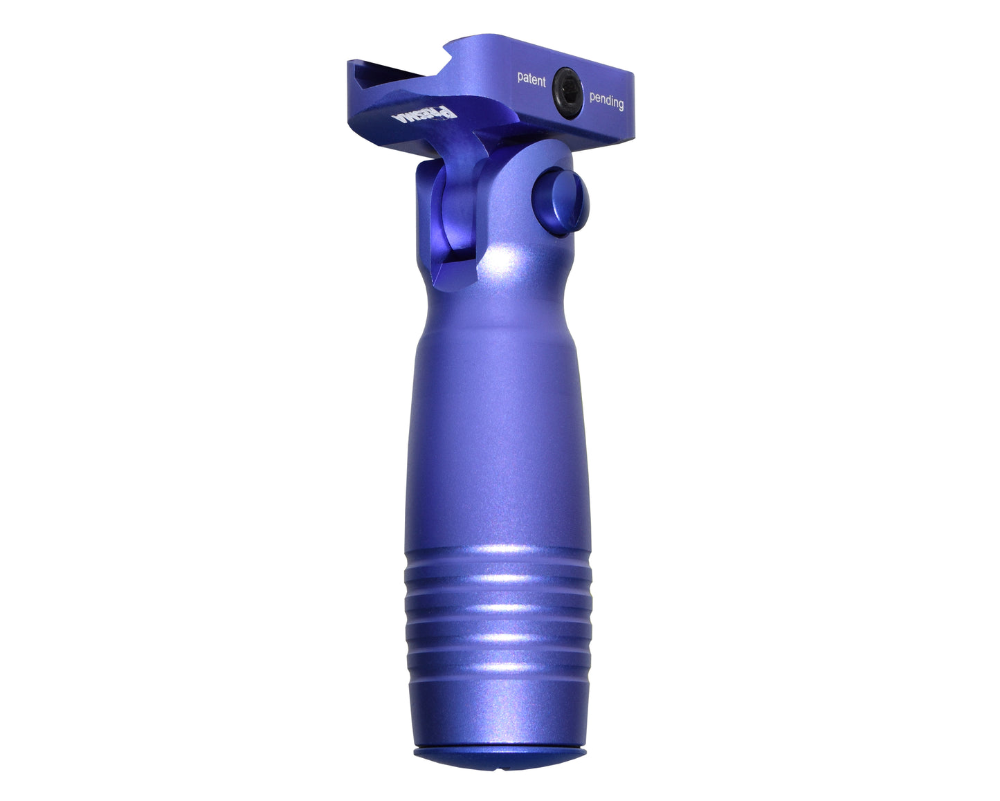 Aluminum 5 Position Folding Fore Grip, with Storage Compartment, Purple.  For Picatinny Rails