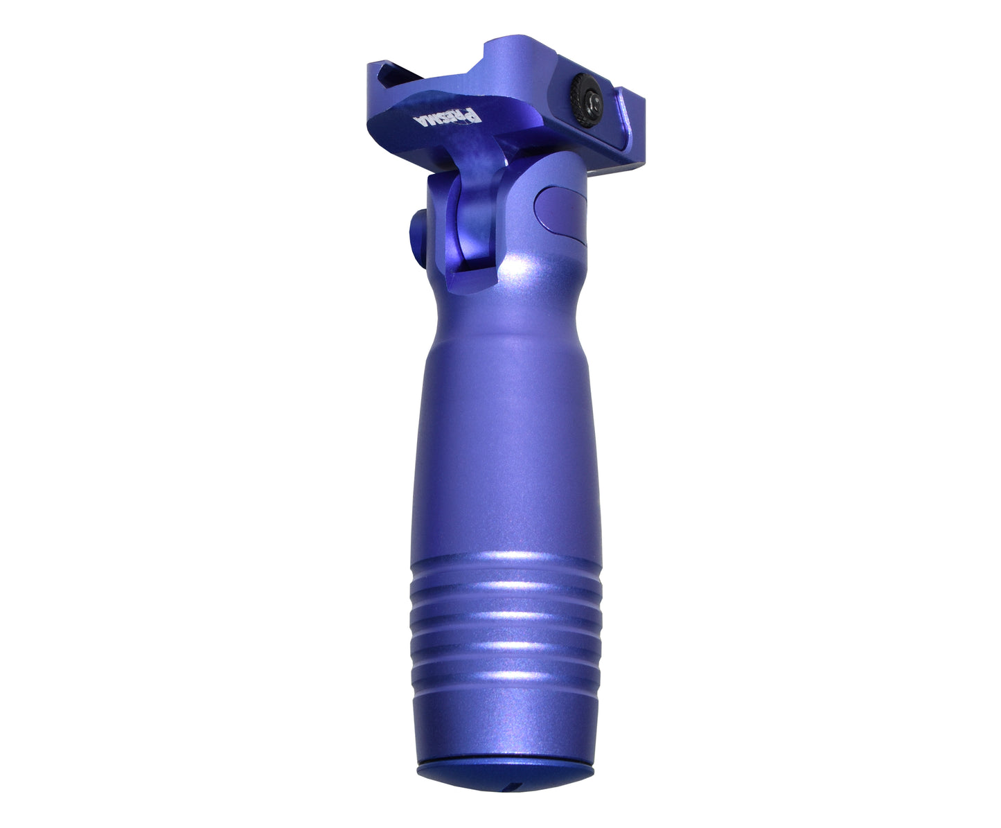 Aluminum 5 Position Folding Fore Grip, with Storage Compartment, Purple.  For Picatinny Rails