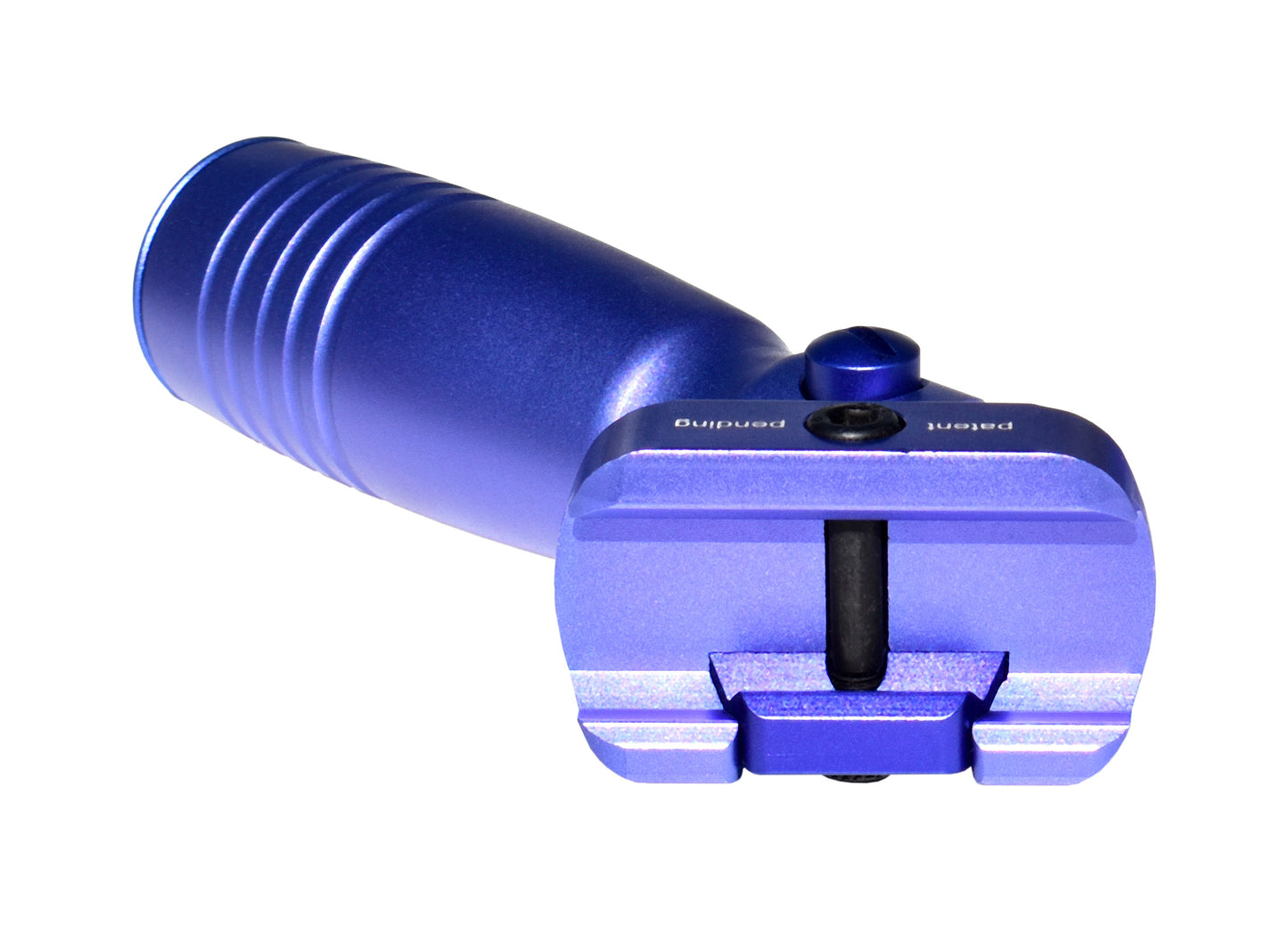 Aluminum 5 Position Folding Fore Grip, with Storage Compartment, Purple.  For Picatinny Rails