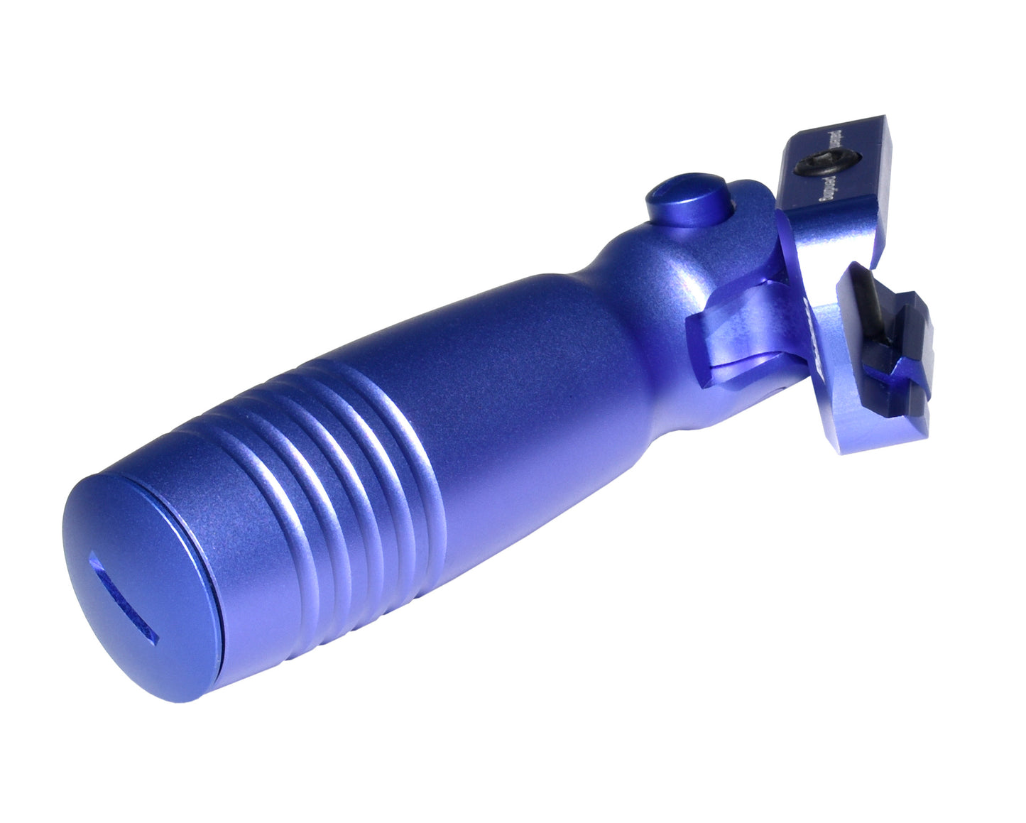 Aluminum 5 Position Folding Fore Grip, with Storage Compartment, Purple.  For Picatinny Rails