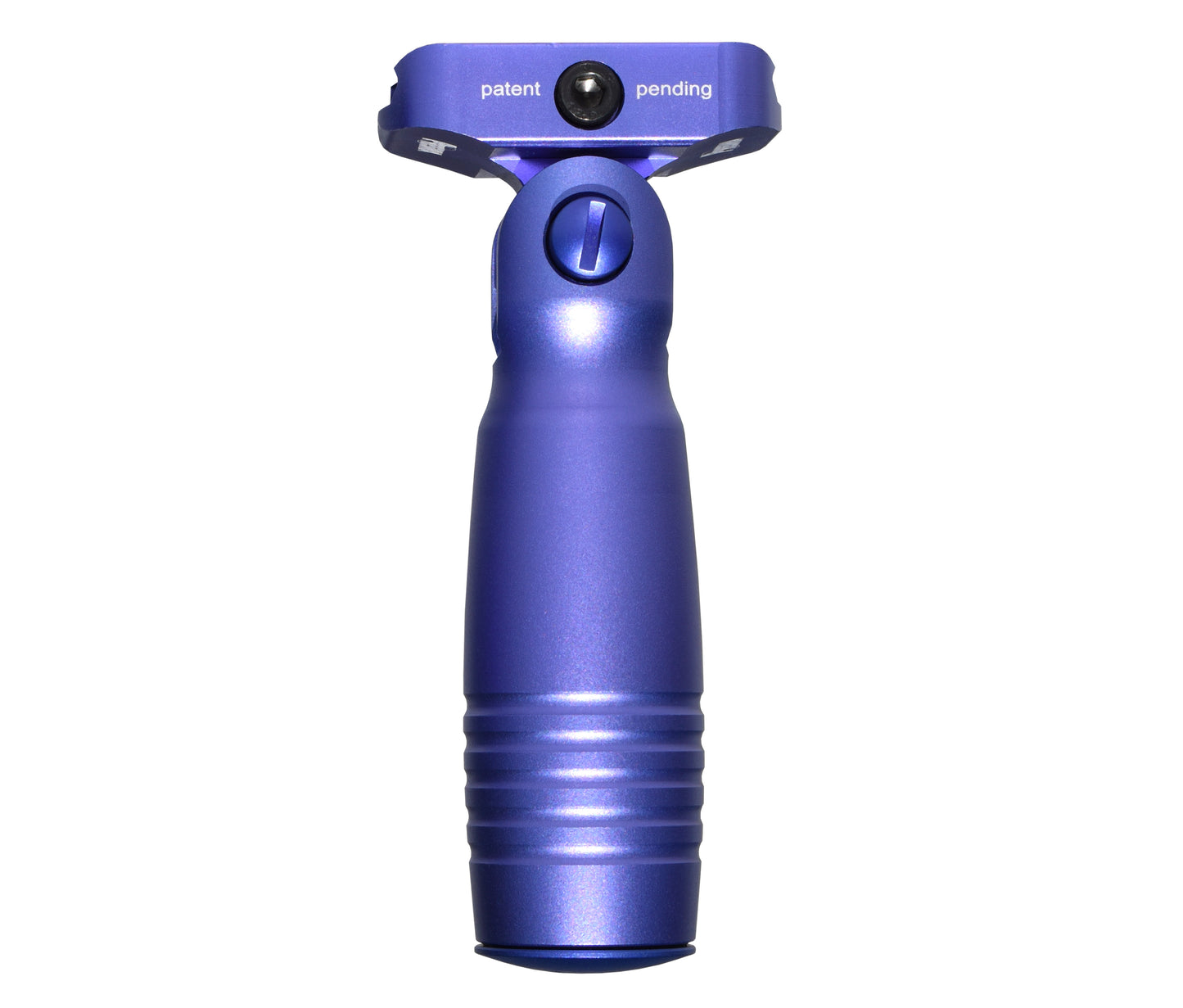Aluminum 5 Position Folding Fore Grip, with Storage Compartment, Purple.  For Picatinny Rails