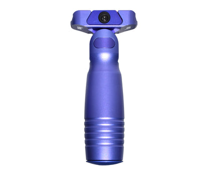 Aluminum 5 Position Folding Fore Grip, with Storage Compartment, Purple.  For Picatinny Rails