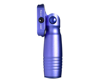 Aluminum 5 Position Folding Fore Grip, with Storage Compartment, Purple.  For Picatinny Rails