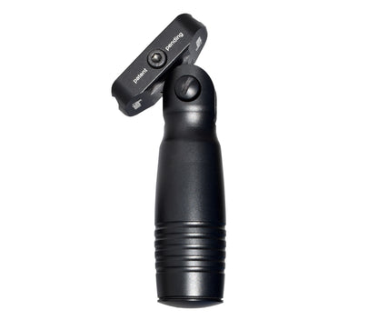 Aluminum 5 Position Folding Fore Grip, with Storage Compartment, Black.  For Picatinny Rails.