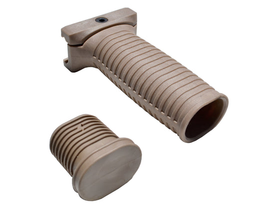 Fixed Vertical Foregrip Grip, Tan Polymer