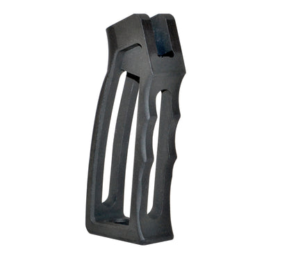 Skeletonized Rear Pistol Style Grip for AR's, Black Anodized Aluminum.