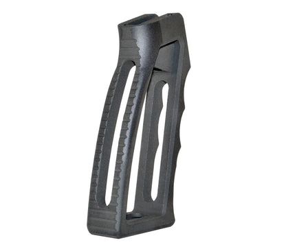 Skeletonized Rear Pistol Style Grip for AR's, Black Anodized Aluminum.