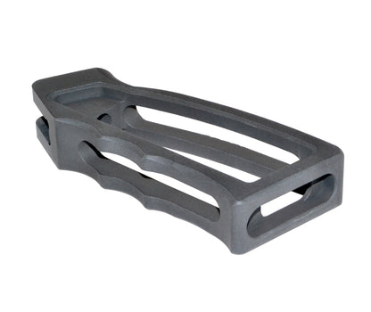 Skeletonized Rear Pistol Style Grip for AR's, Black Anodized Aluminum.